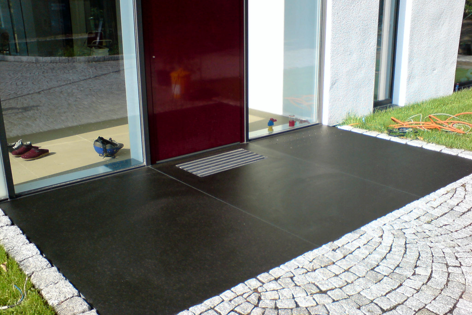 Granit Eingangspodest